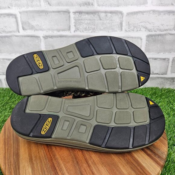 Keen Woven Bungee Cord Sandals Mens Size 10.5 Green Black Drawstring  1013890 main image 4